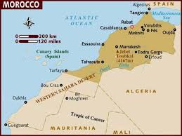 Sahara ligt in asilah en beschikt over een terras en een gemeenschappelijke woonkamer. Map Of Morocco And Western Sahara Morocco Tourism Morocco Travel Morocco