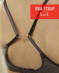 Wearing A Cute Sleeveless Dress This Holiday But Your Bra Straps Are Showing Use A Paper Clip To Hook The Straps Together Diy Bra Clip Bra Hacks Diy Diy Bra