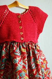Kirmizi Orgu Kisa Kollu Kiz Cocuk Alti Kumas Elbise Nazarca Com Baby Knitting Patterns Orgu Bebek Elbise Modelleri