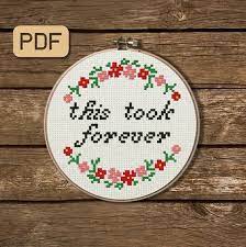 Check out our funny cross stitch selection for the very best in unique or custom, handmade pieces from our patterns shops. This Took Forever Cross Stitch Pattern Funny Cross Stitch Etsy Christmas Cross Stitch Cross Stitch Patterns Christmas Cross Stitch Funny