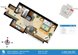 The apartment layouts below show how easy it is to work with what you have and successfully decorate a small space. Marina Heights Floor Plan