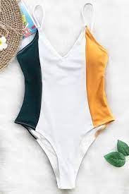 Cupshe Forever Young V Neck One Piece Swimsuit Onepieceswimsuit Swimsuits Swimwear Stylish Swimwear