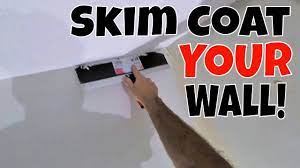 How To Skim Coat A Wall After Wallpaper Removal Step By Step Tutorial Youtube
