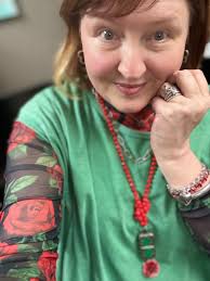 Sterling Creek Mesh and Artbyamy Domino Necklace