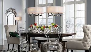 The transparent nature of glass often helps a room to look larger and its reflective surface adds light and brightness to the space. Designing With Light The Dining Room Ideas Advice Lamps Plus
