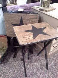 Tv Trays Rustic Tv Trays Painted Tv Trays Tv Tray Makeover