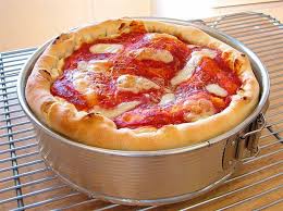 Stuffed Pizza In A Springform Pan Deep Dish Pizza Recipe Springform Pan Recipes Deep Dish Pizza Pan