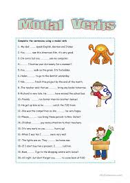 Refers to person, place, thing, quality, etc. Modal Verbs English Esl Worksheets For Distance Learning And Physical Classrooms