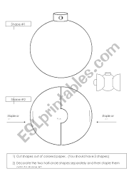 Maybe you would like to learn more about one of these? Christmas Ornament Template Esl Worksheet By Pinky Makus