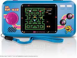 Anyways, if you get to level 256 the data can't handle it and funky things start to happen. Amazon Com My Arcade Pocket Player Handheld Game Console 3 Built In Games Ms Pac Man Sky Kid Mappy Collectible Full Color Display Speaker Volume Controls Headphone Jack Battery Or Micro Usb Powered Electronics