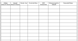 Fahrtenbuch Vorlage Kostenlos Zum Download Fur Pdf Openoffice Oder Word Fahrtenbuch Bucher Vorlagen