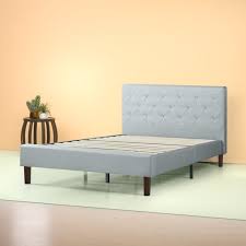 There is one platform bed company that i want to talk about and just list off some of the nice bed frames they sell. Zinus Shalini 41 Upholstered Platform Bed Frame Sage Grey Full Walmart Com Walmart Com