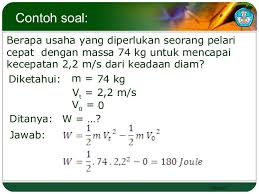 Check spelling or type a new query. Ruang Belajar Siswa Kelas 6 Contoh Soal Fisika Bab Usaha Dan Energi