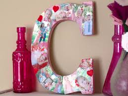 Frame out letter with pallet wood. How To Make A Photo Collage On A Big Letter How Tos Diy