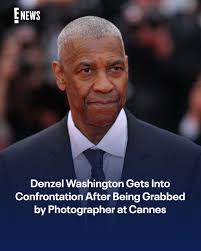 Denzel Washington called a #Cannes photographer out. More