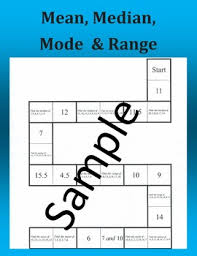 Mean Median Mode Range Math Puzzleive Included Two Different Sizes Of The Same Puzzle The Smaller Size Is Only Two Page Maths Puzzles Math Puzzle Solving