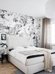 Large Floral Wallpaper A Great Option For Small Bedrooms Click To See Tips For Decorating Romantic Bedroom Decor Accent Wall Bedroom Floral Wallpaper Bedroom