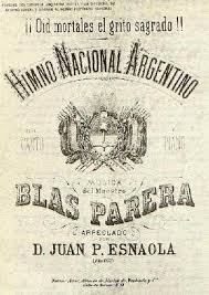 La letra del himno nacional, que alude a históricas victorias militares. Argentine National Anthem Wikiwand