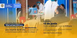 Lo sentimos, no podemos encontrar esa página. Minsaludcol On Twitter Este Sabado 12 De Junio Colombia Realiza Una Nueva Jornada Nacional De Vacunacion Contra La Covid 19 Sin Agendamiento Para Mayores De 50 Anos Y Personas Con Comorbilidades Priorizadas En