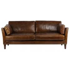 Nos canapés ont tout ce qu'il faut pour vous détendre totalement : Canape Cuir Marron 2 Places Harlow Vintage Cosy Home Design