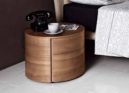 Tempo Around Bedside Cabinet Wood Bedroom Accessories Bedside Table Round Bedroom Table