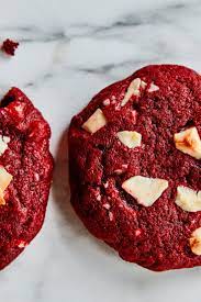 Red Velvet Cookies With White Chocolate Chunks Recipe Recipe Red Velvet Cookies Chocolate Salted Chocolate