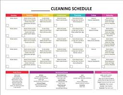 Complete Housekeeping Printable Set Cleaning Schedule