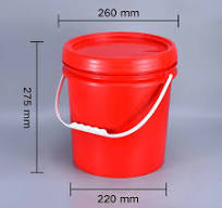 10 liter Plastic Bucket with Lid and handle Food Grade Polypropylene  Storage container Leakproof Pail 2PCS - AliExpress