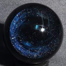 contemporary handmade cosmic marble one of many designs of nebula galaxies and other cosmic occurrences ma glass art sculpture glass marbles glass sculpture