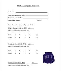 tee shirt order form template word - Kleo.beachfix.co