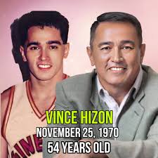 Vince Hizon Now and Then Current Age: 54 years old