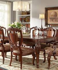 Royal Manor Dining Room Furniture 9 Piece Set Table 6 Side Chairs And 2 Arm Chairs Dining Room Furniture Collections Dining Room Furniture Furniture