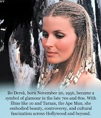 Bo Derek was born Mary Cathleen Collins in Long Beach, California,