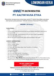 Pada bulan juni 2020 sekarang ini terdapat sejumlah perusahaan yang membuka lowongan pekerjaan. Info Loker Disnaker Samarinda 2020