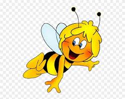 Name bee png,bee cartoon black and white. Picture Black And White Stock Maya The Cartoon Clip Maya The Bee Clipart Png Download 2598613 Pikpng