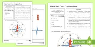 Easy step by step instructions for kids, watch the video and download the free pintable. Make Your Own Compass Rose Worksheet Teacher Made Twinkl