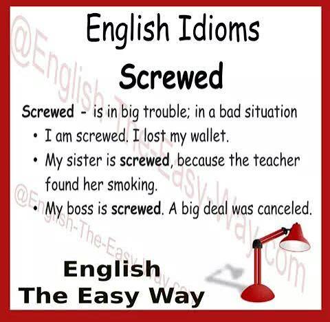 Screwed vs Screwed Up | S.A.F. English