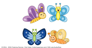 But the finished drawing should be very beautiful! Cute Butterflies Coloring Games And Coloring Pages