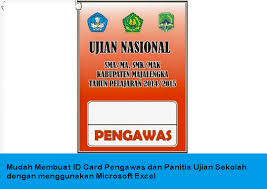 Maybe you would like to learn more about one of these? Membuat Id Card Pengawas Dan Panitia Ujian Sekolah Dengan Memakai Microsoft Excel Sch Paperplane