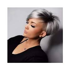 Check spelling or type a new query. Short Silver Grey Ombre Straight Human Hair Wigs With Black Roots For Black Women Layered Pixie Cut Bob Wigs Brazilian Virgin Hair Buy Online In Paraguay At Desertcart Com Py Productid 183544518