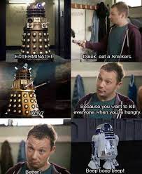 Eat A Snickers Doctor Who Memes Doctor Who Dalek
