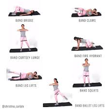 Resistance Band Exercises For Legs Leg Workout With Bands Band Workout Resistance Band Exercises
