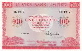 Best usd to eur rates. Banknote Ireland Northen 100 Pounds Ulster Bank 1977 Aunc P 330
