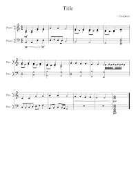 Park soo jung / chunu. Twinkle Twinkle Little Star Reharmonized Sheet Music For Piano Piano Duo Musescore Com