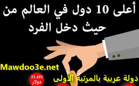 أعلى 10 دول في العالم دخلا للفرد الواحد 2020 دولة قطر هي في المرتبة الأولى عالميا