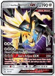 Dusk Mane Necrozma Gx Pokemon Tcg Cards Pokemon Tcg Rare Pokemon Cards