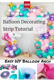 One of our favorites is this diy champagne balloon decor idea for a 21st birthday! Balloon Decorating Strip Tutorial Easy Diy Garland