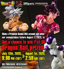 Et on march 30, 2020 (sweepstakes period). Dragon Ball Sweepstakes
