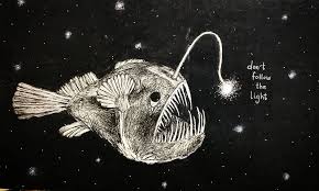 Pin By Carol Tarble On Angler Fish Angler Fish Drawing Art Fish Drawings