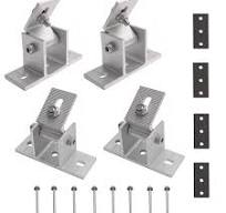 Amazon.com: Riyhch 4 Pack Adjustable Solar Panel Tilt Mount ...